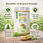 Bhumi Organic Brahmi Powder 600g | For Memory, Focus & Hair Growth