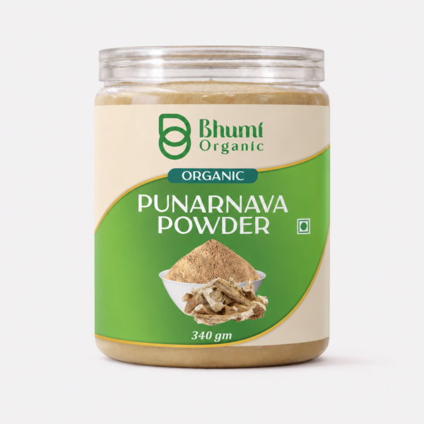 Bhumi Organic Punarnava Powder 340g (Pack of 2 ) | For Kidney Health & Natural Detox