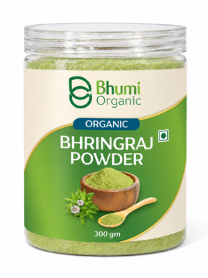 Bhumi Organic Bhringraj Powder 300 gm (Pack Of 3)