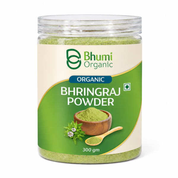 Bhumi Organic Bhringraj Powder 300 gm (Pack Of 3)