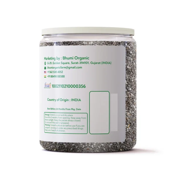 Bhumi Oraganic , Chia Seeds , High Fibre , High Protein , 350 gm