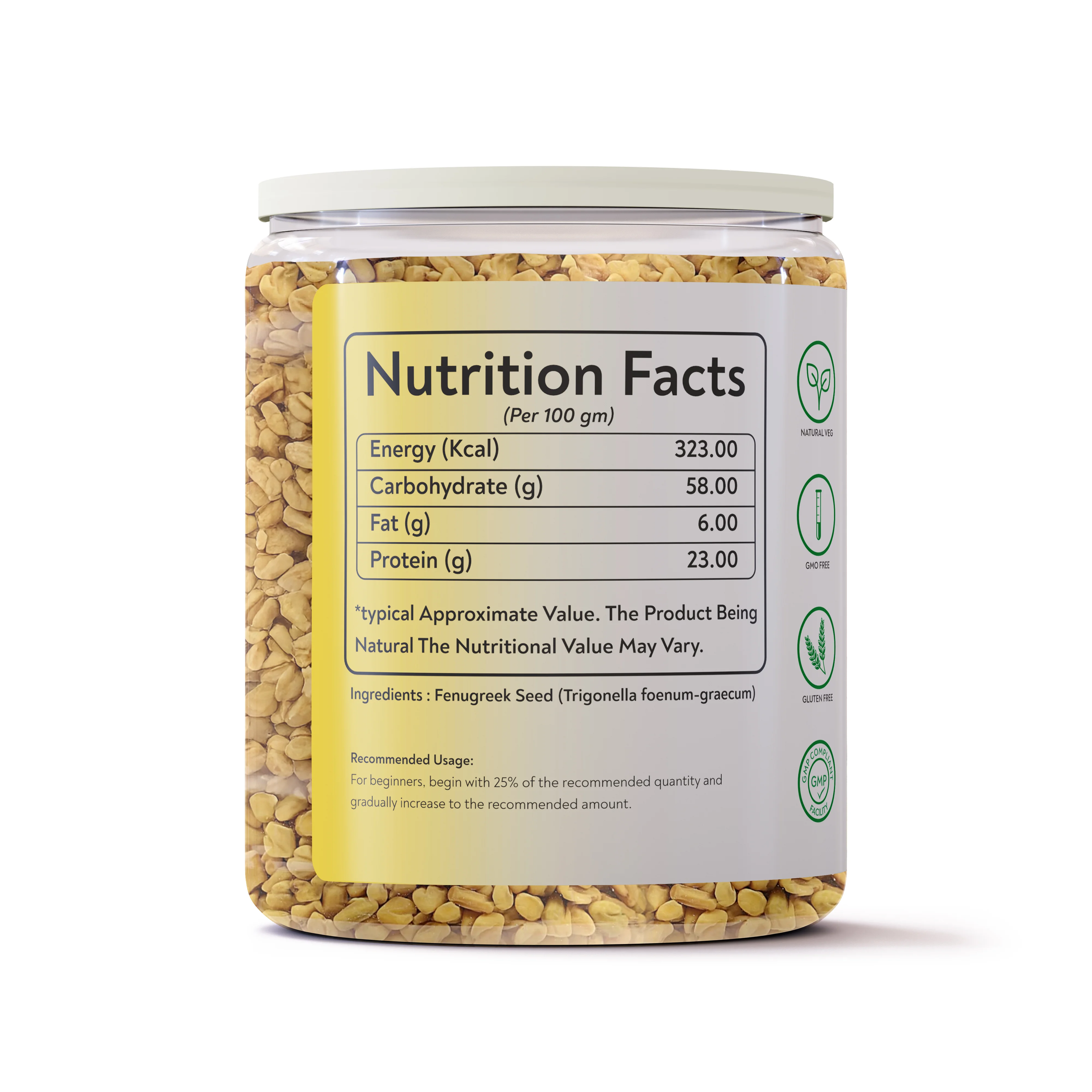 1 lb Whey Protein Jar Mockup | Vol. A3-Lite