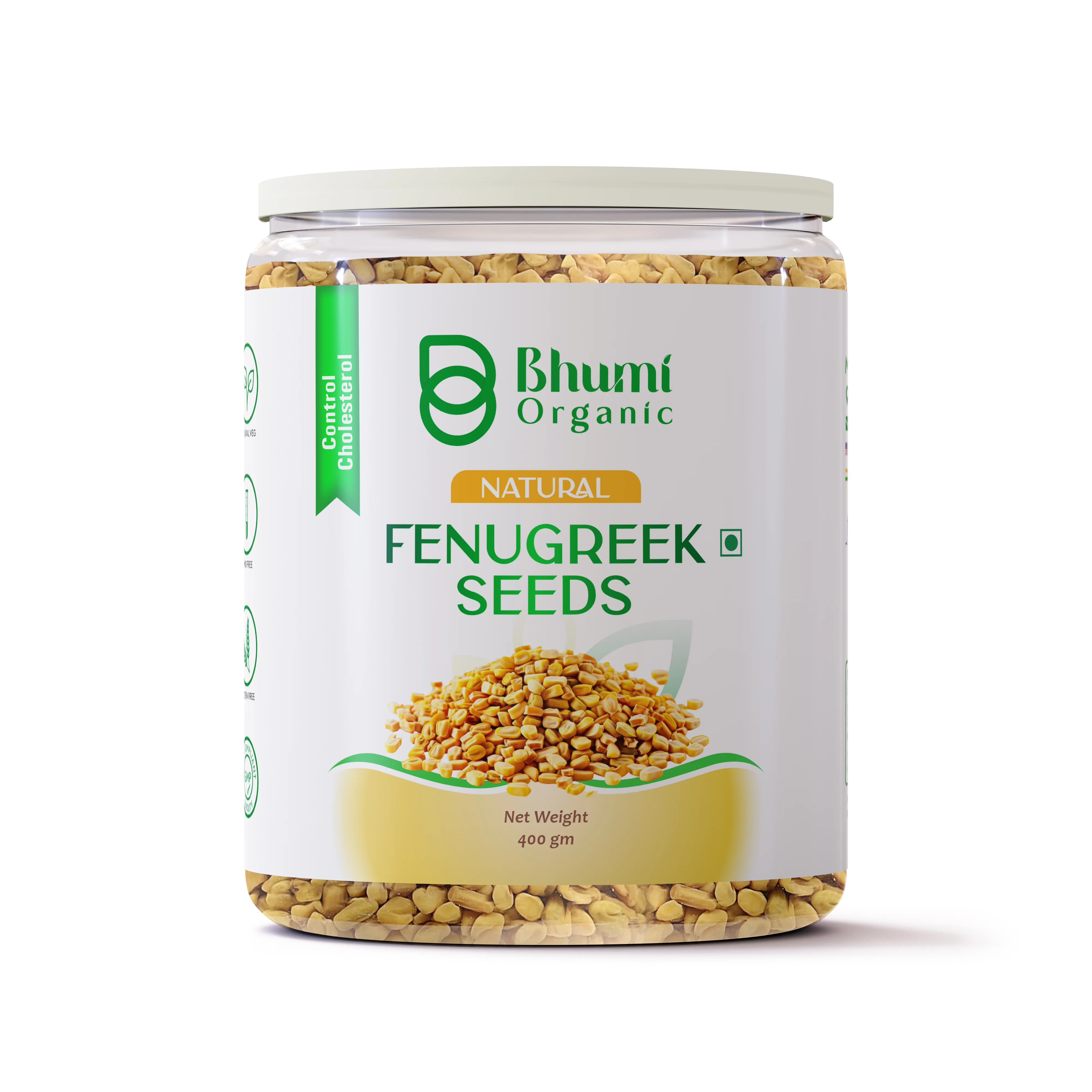 Bhumi Organic , Fenugreek Seeds , 400 gm