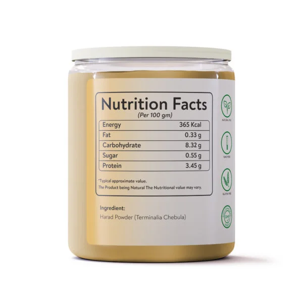 Bhumi Organic Haritaki/Harad Powder, Terminalia Chebula, 250 gm