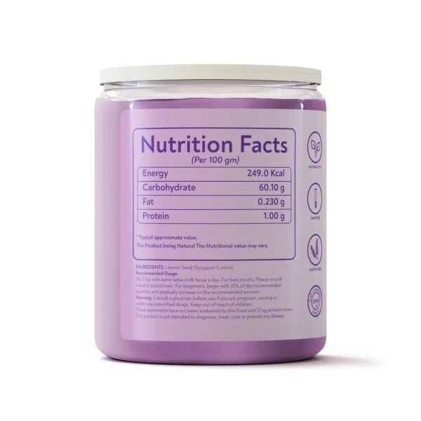 Bhumi Organic Jamun Seed Powder, 300 gm