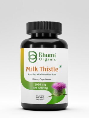 Bhumi Organic , Milk Thistle , Fortified With Dandelion Root , 1050 mg