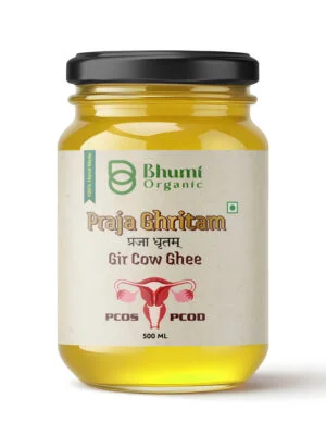 Bhumi Organic Praja Ghritam Gir Cow Ghee for PCOS/PCOD
