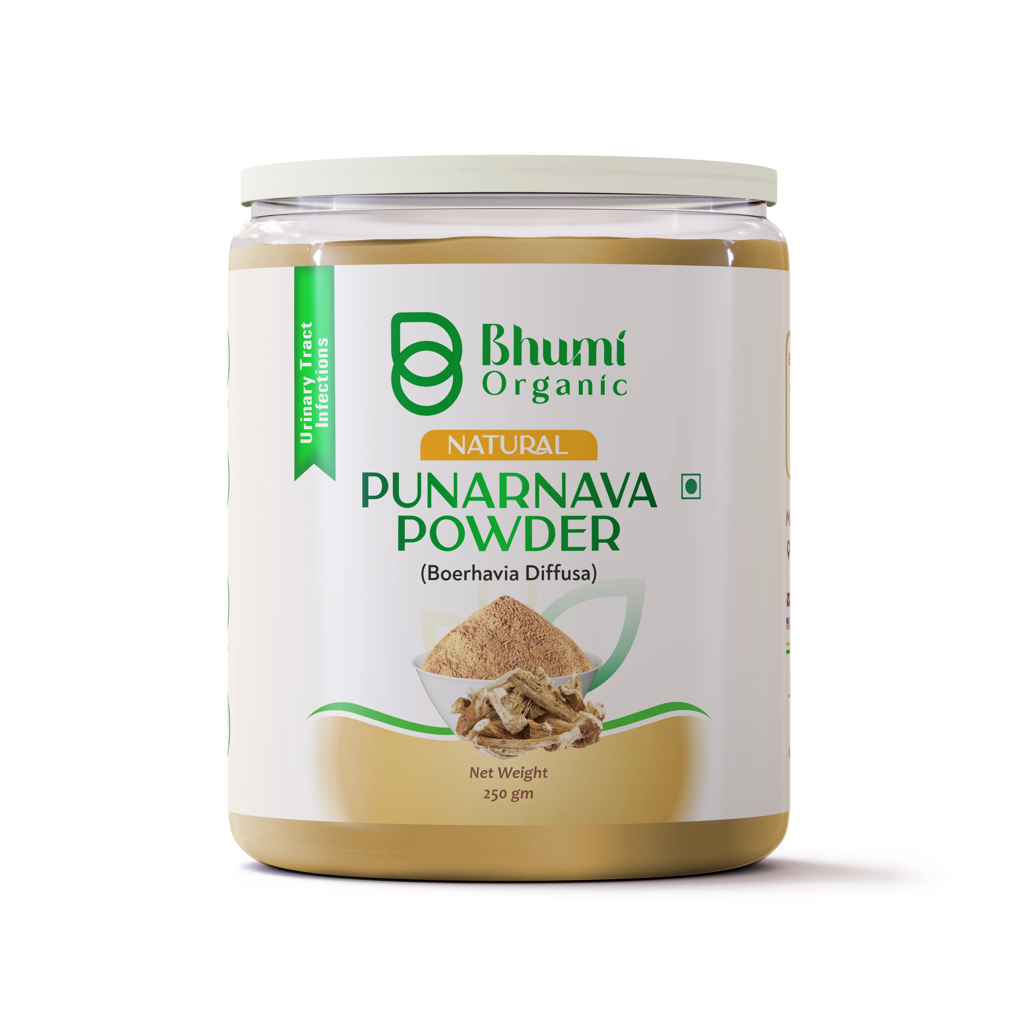 Bhumi Organic Punarnava Powder, Boerhavia Diffusa, 250 gm