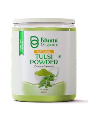 Bhumi Organic Tulsi Powder, Ocimum Sanctum, 200 gm