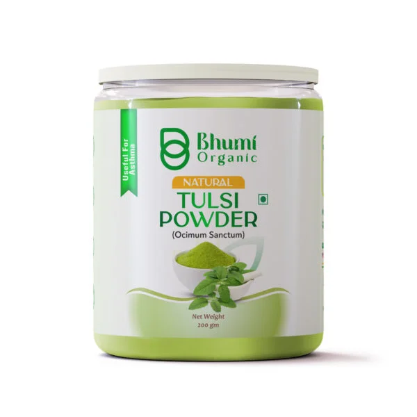 Bhumi Organic Tulsi Powder, Ocimum Sanctum, 200 gm