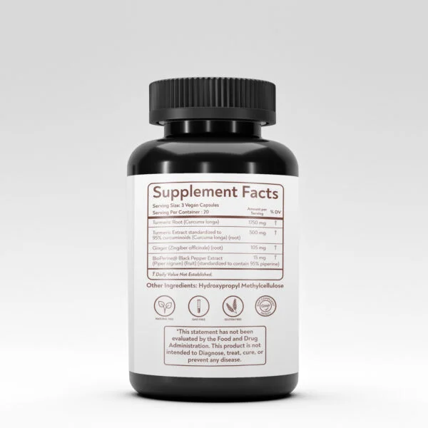 Bhumi Organic Turmeric and Curcumin Capsules, 2250 mg, 60 Veg. Capsules, Directory Supplement