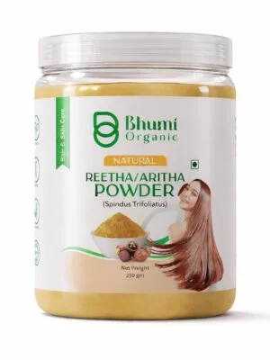 Bhumi Organic Reetha Powder 500g | Natural Shampoo for Soft, Silky Hair