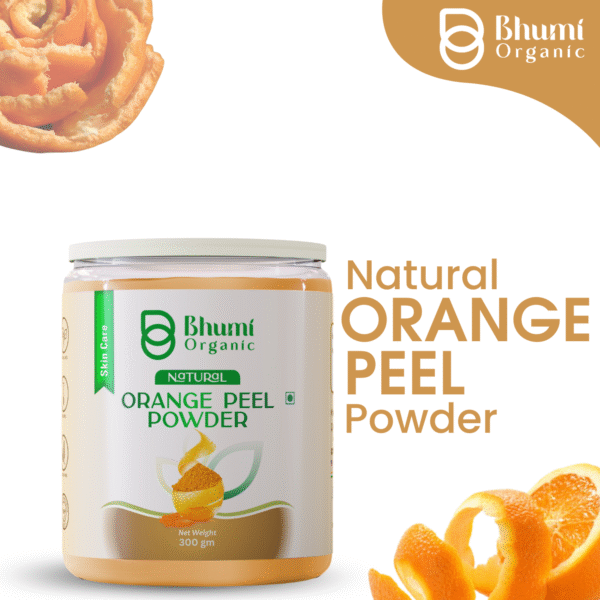 Bhumi Organic Orange Peel Powder 600g | For Skin Brightening, Tan Removal & Cooking