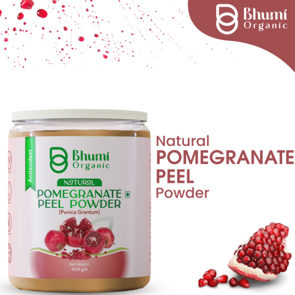 Bhumi Organic Pomegranate Peel Powder 800g | For Acne, Pores & Glowing Skin