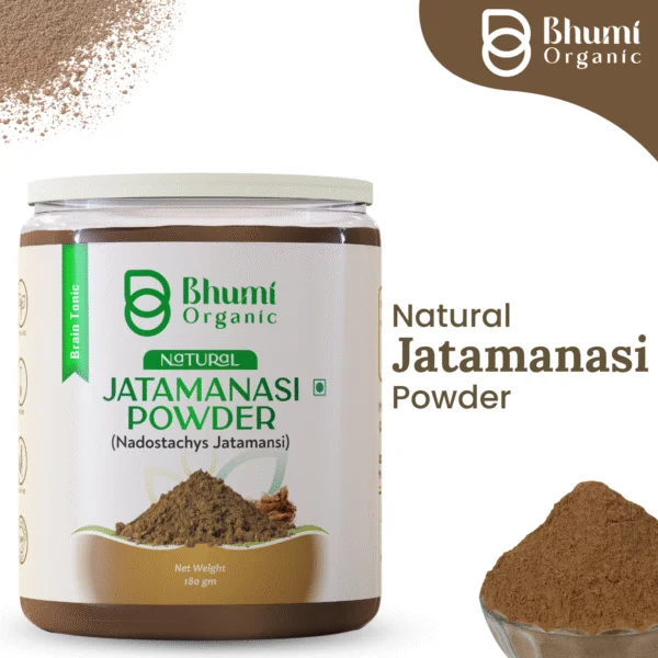 Bhumi Organic Jatamansi Powder 360g | For Sound Sleep, Stress Relief & Hair Growth
