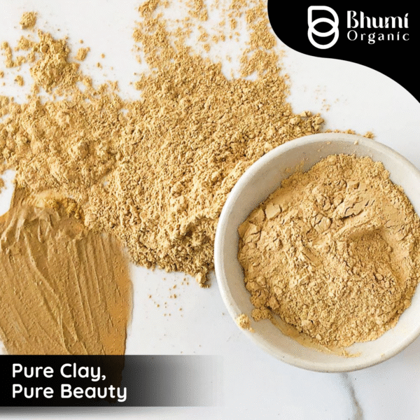 Bhumi Organic Multani Mitti Powder 800g | For Oily Skin, Acne & Deep Cleansing