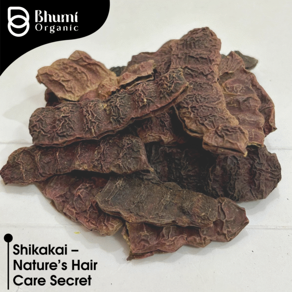 Bhumi Organic Shikakai Powder 400g | Natural Shampoo for Hair Fall & Dandruff