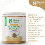 Bhumi Organic Gokshura Powder 360g | For Energy, Strength & Urinary Health