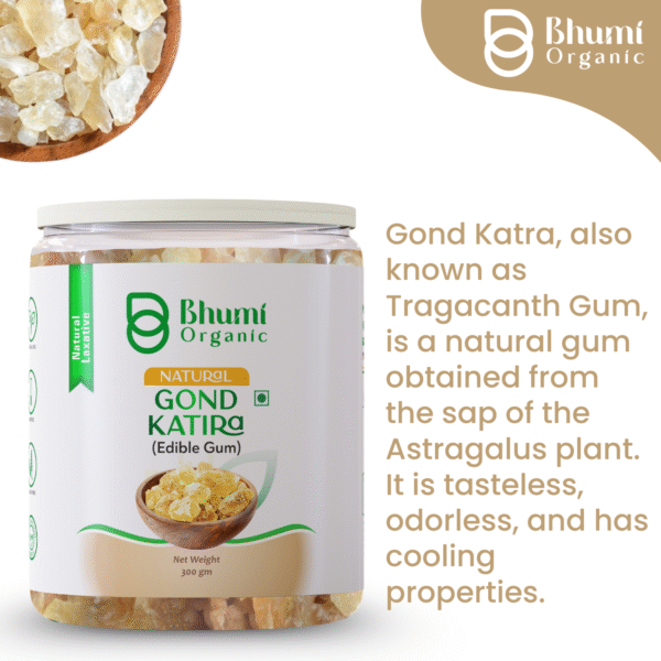 Bhumi Organic Gond Katira 600g | Natural Body Coolant & Energy Booster