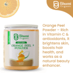 Bhumi Organic Orange Peel Powder 600g | For Skin Brightening, Tan Removal & Cooking