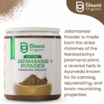 Bhumi Organic Jatamansi Powder 360g | For Sound Sleep, Stress Relief & Hair Growth