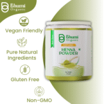 Bhumi Organic Pure Henna Powder 400g | Natural Hair Color & Conditioner