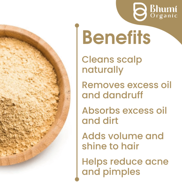 Bhumi Organic Multani Mitti Powder 800g | For Oily Skin, Acne & Deep Cleansing