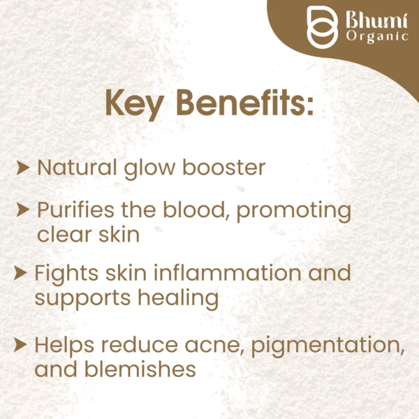 Bhumi Organic Manjistha Powder 360g | Natural Blood Purifier for Clear Skin & Acne