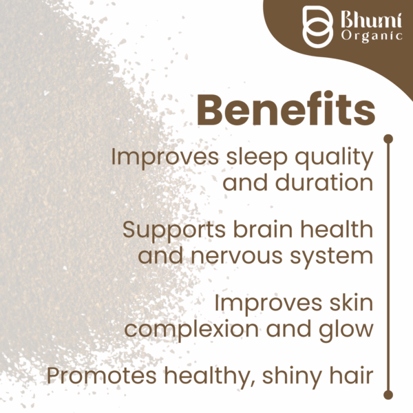 Bhumi Organic Jatamansi Powder 360g | For Sound Sleep, Stress Relief & Hair Growth