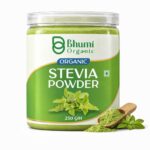 Bhumi Organic Green Stevia Leaf Powder 250 GM ( PACK OF 2 ) | Zero Calorie Natural Sweetener