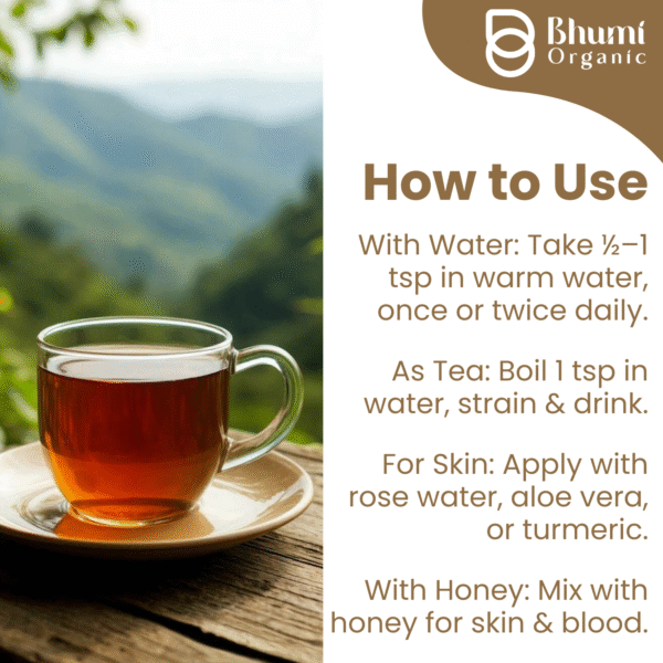 Bhumi Organic Manjistha Powder 360g | Natural Blood Purifier for Clear Skin & Acne