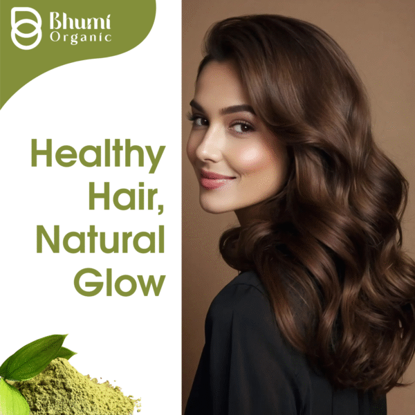 Bhumi Organic Pure Henna Powder 400g | Natural Hair Color & Conditioner