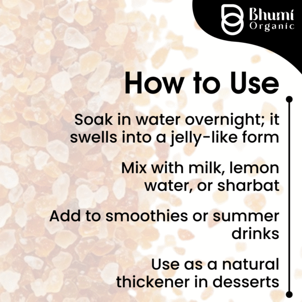 Bhumi Organic Gond Katira 600g | Natural Body Coolant & Energy Booster