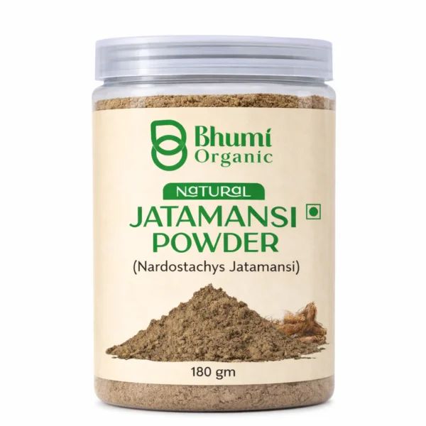 Bhumi Organic Jatamansi Powder 360g | For Sound Sleep, Stress Relief & Hair Growth