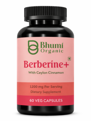 Berberine + Ceylon Cinnamon | 1200mg Blood Sugar & Metabolic Support | 60 Vegan Caps