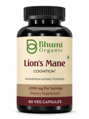 Lion’s Mane Capsules | 1000mg Pure Mushroom Extract | Brain, Memory & Focus Support