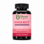 Power Beets Supplement | 1180mg Beetroot + CoQ10 + Grape Seed | Energy & Circulation Support | 60 Veg Caps
