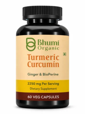 Turmeric & Curcumin Capsules | 2250mg High Potency | Joint & Inflammation Support | 60 Vegan Caps