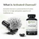 Pure Natural Activated Coconut Charcoal Capsules | Detox & Digestive Cleanse | 60 Vegan Caps