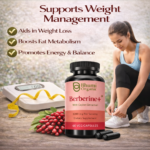 Berberine + Ceylon Cinnamon | 1200mg Blood Sugar & Metabolic Support | 60 Vegan Caps