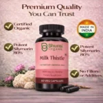 Milk Thistle & Dandelion Root | 1050mg Natural Liver Detox & Cleanse | 60 Vegan Caps