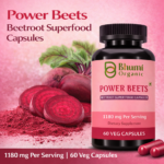 Power Beets Supplement | 1180mg Beetroot + CoQ10 + Grape Seed | Energy & Circulation Support | 60 Veg Caps