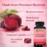 Power Beets Supplement | 1180mg Beetroot + CoQ10 + Grape Seed | Energy & Circulation Support | 60 Veg Caps