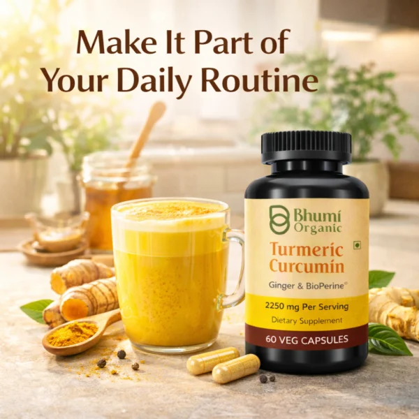 Turmeric & Curcumin Capsules | 2250mg High Potency | Joint & Inflammation Support | 60 Vegan Caps