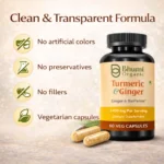 Turmeric Curcumin with Ginger & Black Pepper | 2400mg | 95% Curcuminoids | Joint Support Supplement