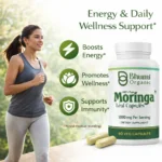 Pure Natural Moringa Capsules | Daily Energy & Immunity Support | 60 Vegan Capsules