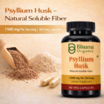 Psyllium Husk Capsules | 1500mg Natural Soluble Fiber | Digestive & Regularity Support | 60 Veg Caps