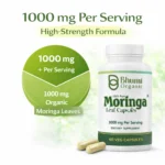 Pure Natural Moringa Capsules | Daily Energy & Immunity Support | 60 Vegan Capsules