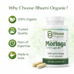 Pure Natural Moringa Capsules | Daily Energy & Immunity Support | 60 Vegan Capsules
