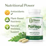 Pure Natural Moringa Capsules | Daily Energy, Immunity & Vitality | 180 Vegan Capsules